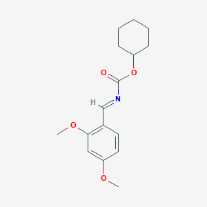 (2,4-Dimethoxybenzylidene)carbamic acidcyclohexyl ester