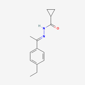 molecular formula C14H18N2O B1639638 N'-[(1E)-1-(4-Ethylphenyl)ethylidene]cyclopropanecarbohydrazide 