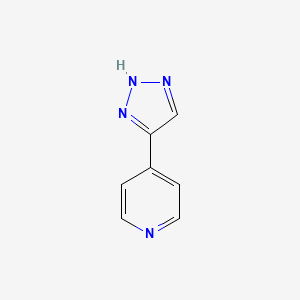 molecular formula C7H6N4 B1639653 4-(1H-1,2,3-triazol-5-yl)pyridine 
