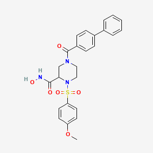 molecular formula C25H25N3O6S B1639684 MMP-9/MMP-13 抑制剂 I CAS No. 204140-01-2