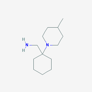 molecular formula C13H26N2 B1639685 C-[1-(4-甲基-哌啶-1-基)-环己基]-甲胺 CAS No. 889939-96-2