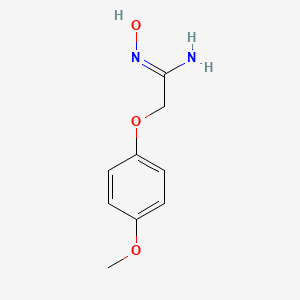 1-(Hydroxyimino)-2-(4-methoxyphenoxy)ethylamine