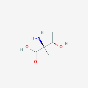 molecular formula C5H11NO3 B163969 (2R,3S)-2-amino-3-hydroxy-2-methylbutanoic acid CAS No. 127060-92-8