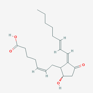 molecular formula C20H30O4 B1639702 (Z)-7-[(2E,5S)-5-Hydroxy-2-[(E)-oct-2-enylidene]-3-oxocyclopentyl]hept-5-enoic acid 