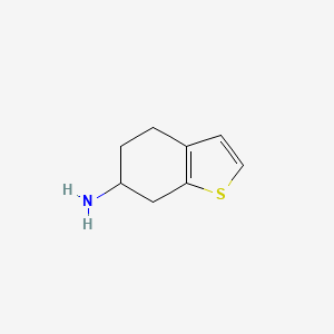 molecular formula C8H11NS B1639725 4,5,6,7-Tetrahydrobenzo[b]thiophen-6-amine 