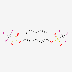 molecular formula C12H6F6O6S2 B1639728 Naphthalene-2,7-diyl bis(trifluoromethanesulfonate) CAS No. 151391-00-3