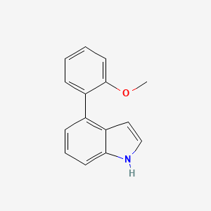 molecular formula C15H13NO B1639748 4-(2-methoxyphenyl)-1H-indole 