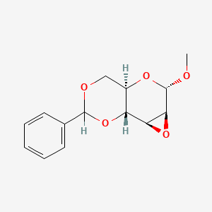 molecular formula C14H16O5 B1639759 Methyl2,3-anhydro-4,6-O-benzylidene-alpha-D-mannopyranoside 