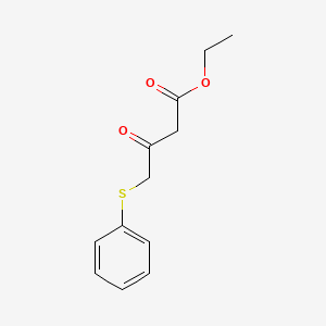 molecular formula C12H14O3S B1639766 Ethyl 3-oxo-4-phenylsulfanyl-butanoate 