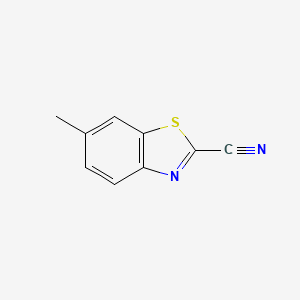 molecular formula C9H6N2S B1639768 6-Methylbenzo[d]thiazole-2-carbonitrile 