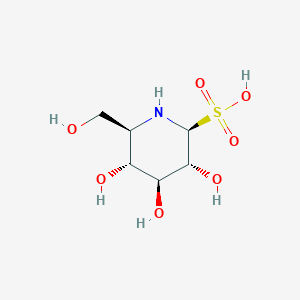 molecular formula C6H13NO7S B1639772 1-脱氧野尻霉素-1-磺酸 