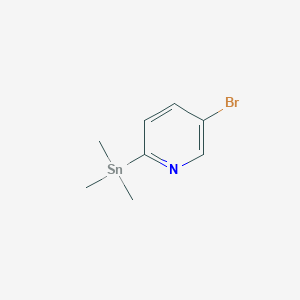 molecular formula C8H12BrNSn B1639773 5-Bromo-2-(trimethylstannyl)pyridine 