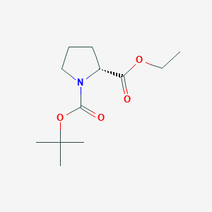 molecular formula C12H21NO4 B1639786 (R)-1-tert-Butyl 2-ethyl pyrrolidine-1,2-dicarboxylate 