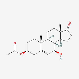 molecular formula C21H30O4 B1639795 [(3S,7R,8R,9S,10R,13S,14S)-7-hydroxy-10,13-dimethyl-17-oxo-1,2,3,4,7,8,9,11,12,14,15,16-dodecahydrocyclopenta[a]phenanthren-3-yl] acetate 