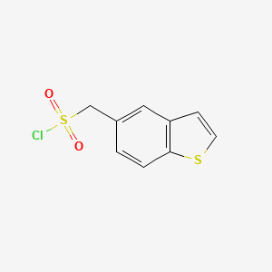 molecular formula C9H7ClO2S2 B1639800 Benzo[B]thiophen-5-ylmethanesulfonyl chloride 