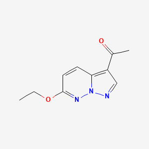 molecular formula C10H11N3O2 B1639803 1-(6-Ethoxypyrazolo[1,5-b]pyridazin-3-yl)ethanone 