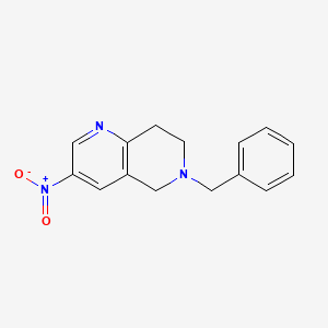 6-Benzyl-3-nitro-5,6,7,8-tetrahydro-1,6-naphthyridine