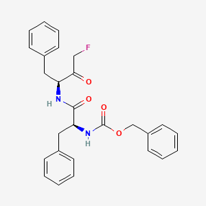 benzyl N-[(2S)-1-[[(2S)-4-fluoro-3-oxo-1-phenylbutan-2-yl]amino]-1-oxo-3-phenylpropan-2-yl]carbamate