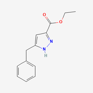 1h-Pyrazole-3-carboxylic acid,5-(phenylmethyl)-,ethyl ester