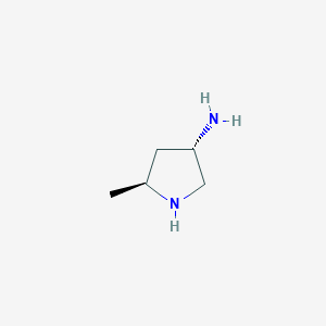 molecular formula C5H12N2 B1639854 (3S,5S)-5-methylpyrrolidin-3-amine 