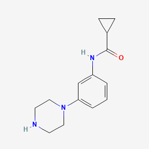 N-(3-piperazin-1-ylphenyl)cyclopropanecarboxamide