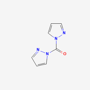 molecular formula C7H6N4O B1639878 Di(1H-pyrazol-1-yl)methanone 