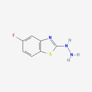 molecular formula C7H6FN3S B1639891 (5-Fluoro-1,3-benzothiazol-2-yl)hydrazine 