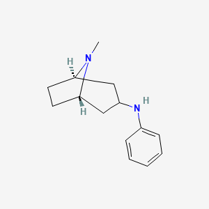 molecular formula C14H20N2 B1639895 (1R,5S)-8-methyl-N-phenyl-8-azabicyclo[3.2.1]octan-3-amine 
