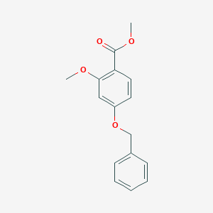 molecular formula C16H16O4 B1639910 4-Benzyloxy-2-methoxybenzoic acid methyl ester 