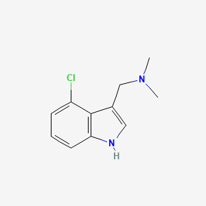 molecular formula C11H13ClN2 B1639923 4-Chloro-3-dimethylaminomethylindole 