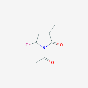 molecular formula C7H10FNO2 B1639953 1-Acetyl-5-fluoro-3-methylpyrrolidin-2-one 