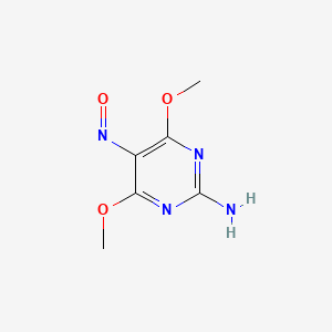 molecular formula C6H8N4O3 B1639992 2-Amino-4,6-dimethoxy-5-nitrosopyrimidine 