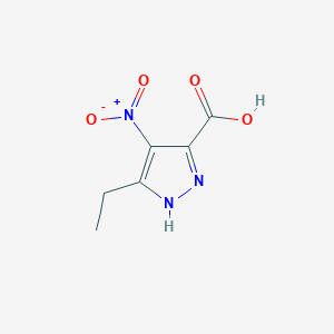 molecular formula C6H7N3O4 B1640003 5-ethyl-4-nitro-1H-pyrazole-3-carboxylic Acid CAS No. 1163120-48-6