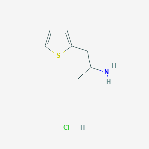 molecular formula C7H12ClNS B164001 1-(Thiophen-2-yl)propan-2-amine hydrochloride CAS No. 53632-92-1