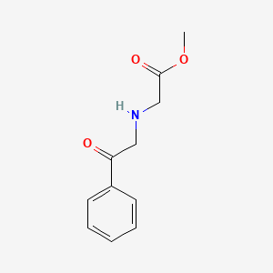 molecular formula C11H13NO3 B1640022 Methyl 2-((2-oxo-2-phenylethyl)amino)acetate 
