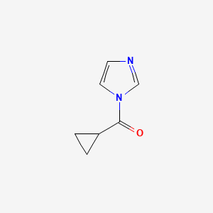 molecular formula C7H8N2O B1640025 1-cyclopropanecarbonyl-1H-imidazole 