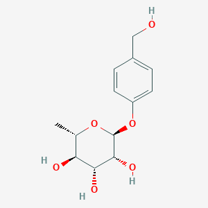 molecular formula C13H18O6 B1640026 4-Hydroxymethylphenol 1-O-rhamnoside 