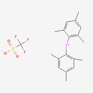 molecular formula C19H22F3IO3S B1640057 Bis(2,4,6-trimethylphenyl)iodonium triflate CAS No. 139139-80-3