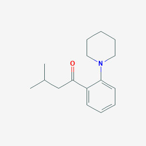 molecular formula C16H23NO B1640060 Isobutyl (2-piperidinophenyl) ketone 