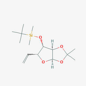 molecular formula C15H28O4Si B1640074 1,2-Isopropylidene-3S-O-T-butyl dimethyl silyl-4-vinyl tetrahydrofuran 