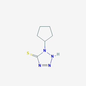 molecular formula C6H10N4S B164009 1-环戊基-1H-四唑-5-硫醇 CAS No. 129976-04-1