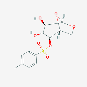 molecular formula C13H16O7S B016401 1,6-Anhydro-4-O-p-toluenesufonyl-b-D-glucopyranose CAS No. 23643-29-0