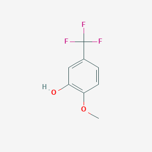 molecular formula C8H7F3O2 B1640101 2-甲氧基-5-(三氟甲基)苯酚 CAS No. 349-67-7