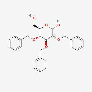 molecular formula C27H30O6 B1640114 2,3,4-Tri-O-benzyl-D-glucopyranose CAS No. 50272-02-1