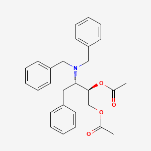 molecular formula C28H31NO4 B1640123 [(2R,3S)-2-acetyloxy-3-(dibenzylamino)-4-phenylbutyl] acetate 