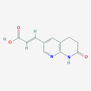 molecular formula C11H10N2O3 B1640137 (E)-3-(7-oxo-5,6,7,8-tetrahydro-1,8-naphthyridin-3-yl)acrylic acid 
