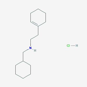 B1640148 2-(1-Cyclohexen-1-YL)-N-(cyclohexylmethyl)-1-ethanamine hydrochloride CAS No. 1048640-55-6
