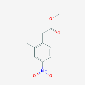 molecular formula C10H11NO4 B1640157 Methyl 2-(2-methyl-4-nitrophenyl)acetate 