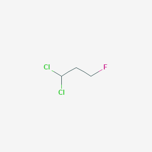 molecular formula C3H5Cl2F B164016 1,1-Dichloro-3-fluoropropane CAS No. 134237-45-9