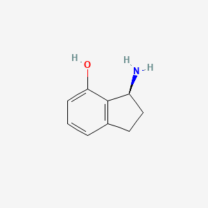 molecular formula C9H11NO B1640203 (S)-3-amino-2,3-dihydro-1H-inden-4-ol 